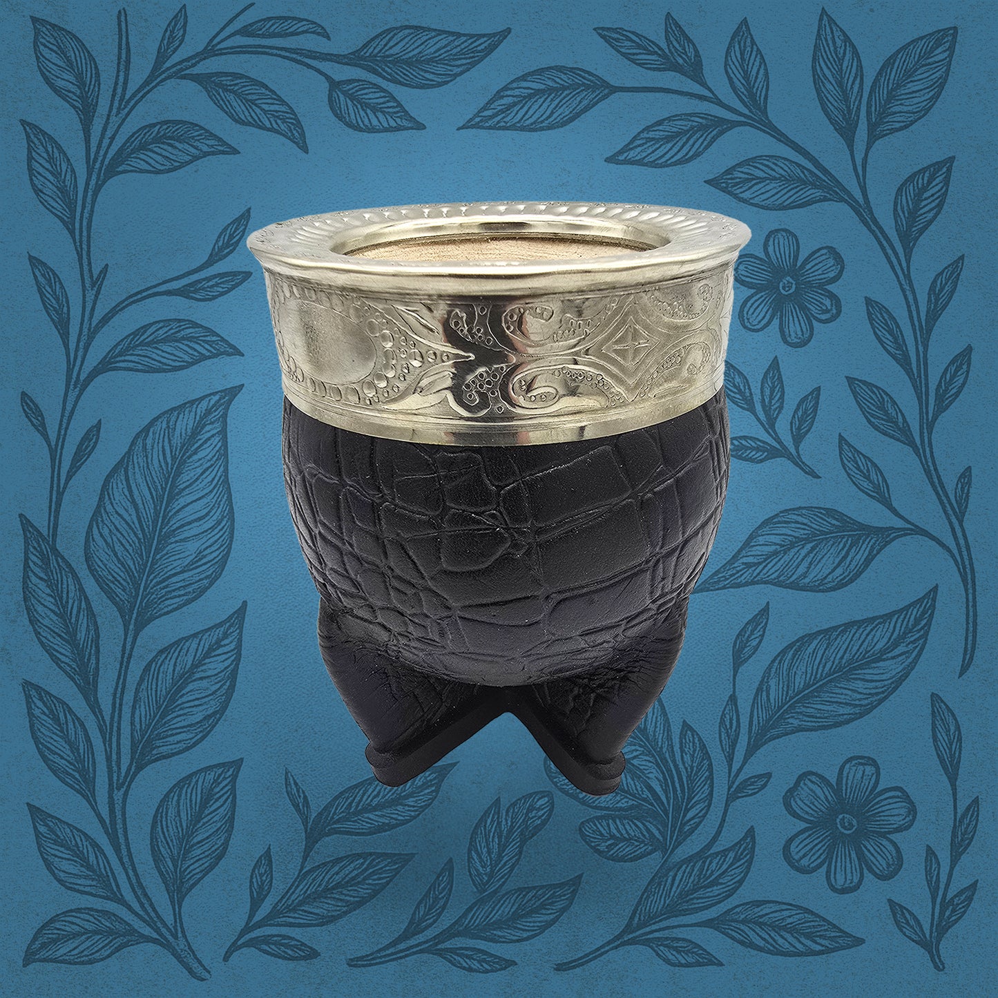 Imperial Croco Handmade Gourd "Calabash"