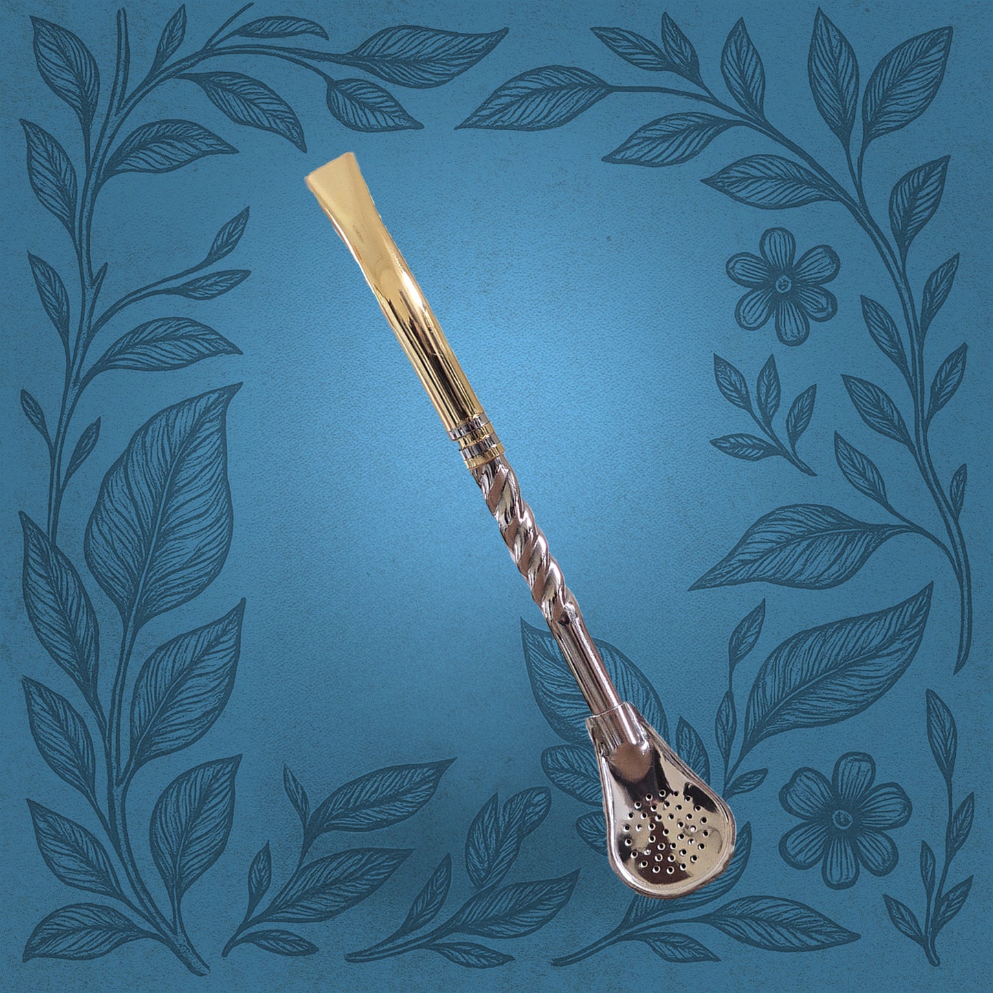 Onyx Stainless Steel Bronze Bombilla Straw